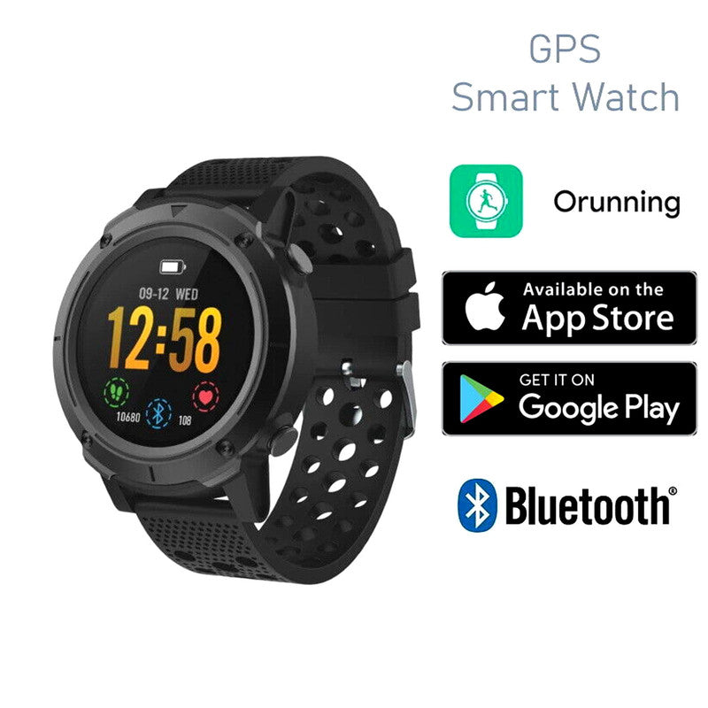 Amoled GPS Multi-Sport Smart Watch, Waterproof, iOS/Android