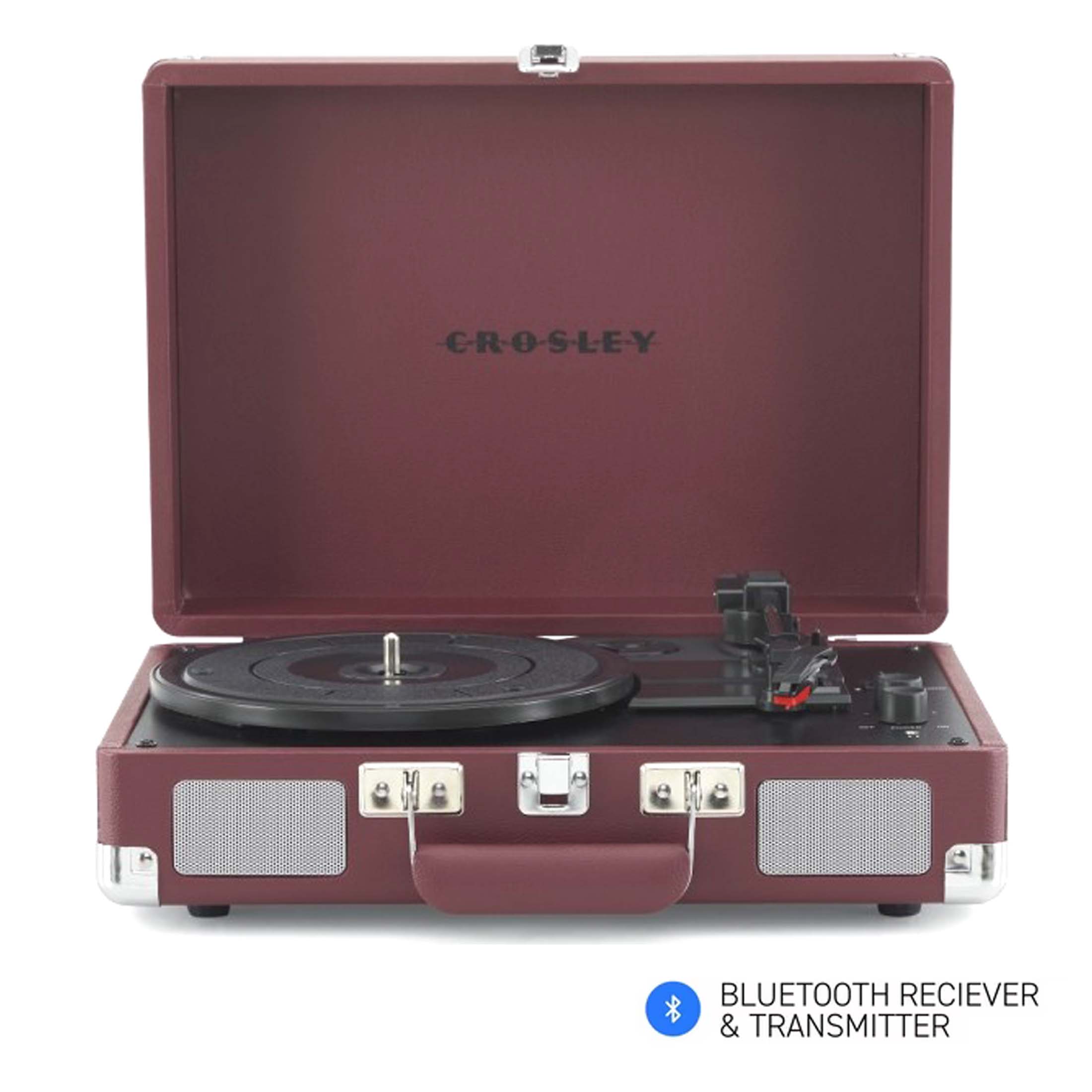 3 Speed Bluetooth Turntable with Speakers - Crosley Cruiser Plus