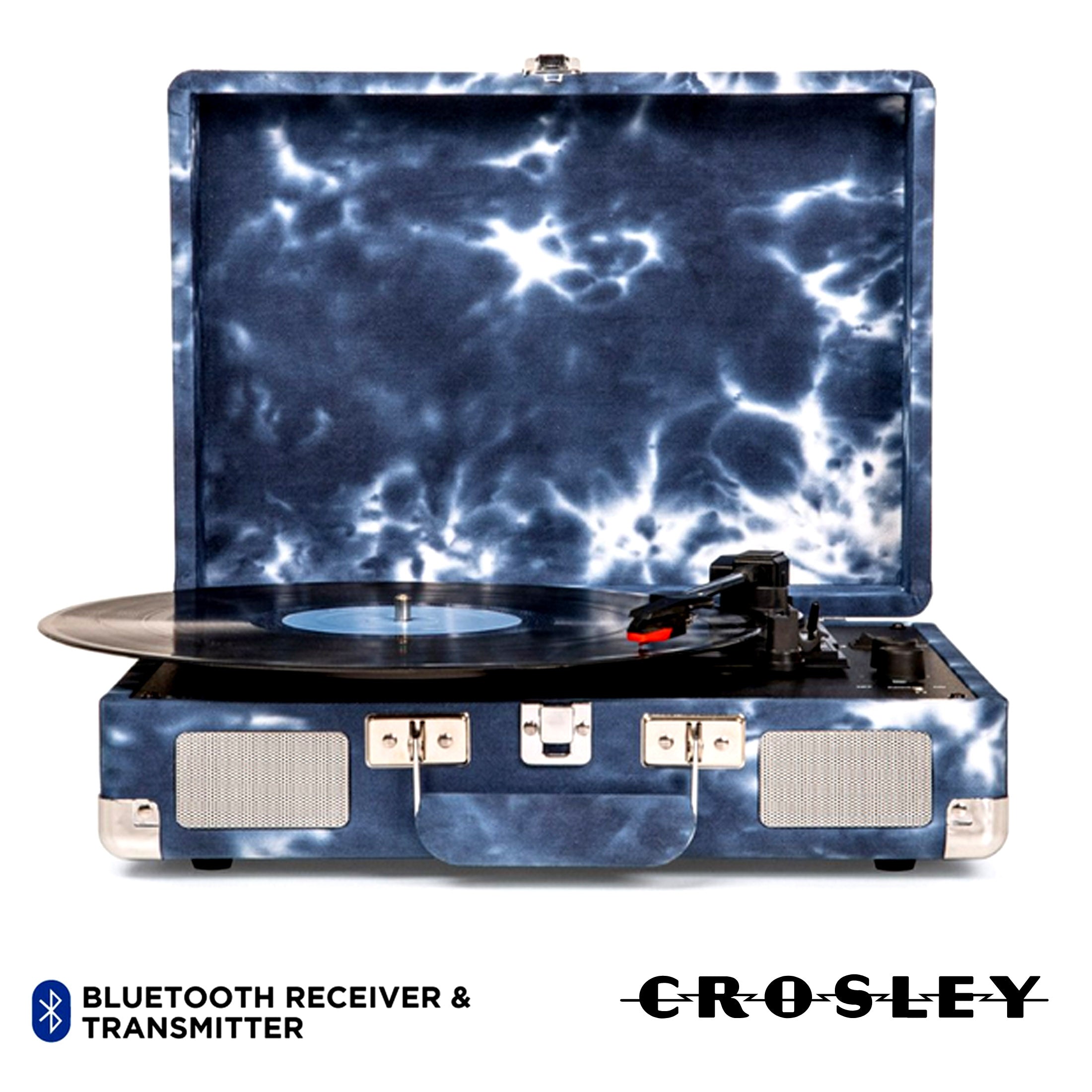 3-Speed Bluetooth Turntable with Stereo Speakers - Crosley Cruiser