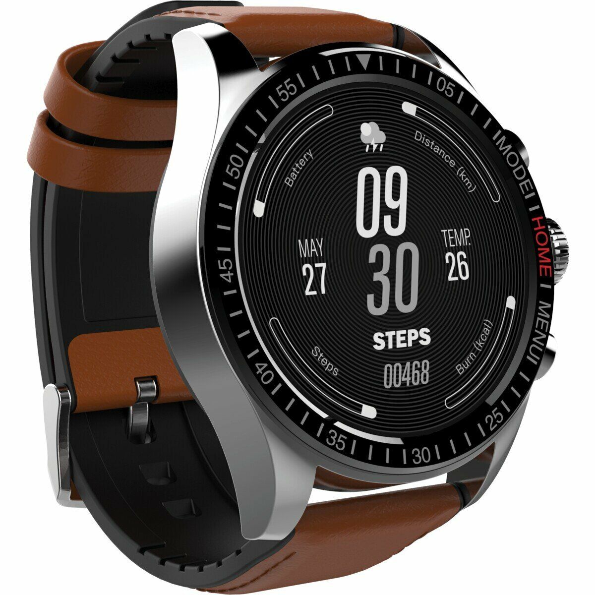 AMOLED Sport Smart Watch 44mm, IP68, Heart Rate Monitor, DGTEC