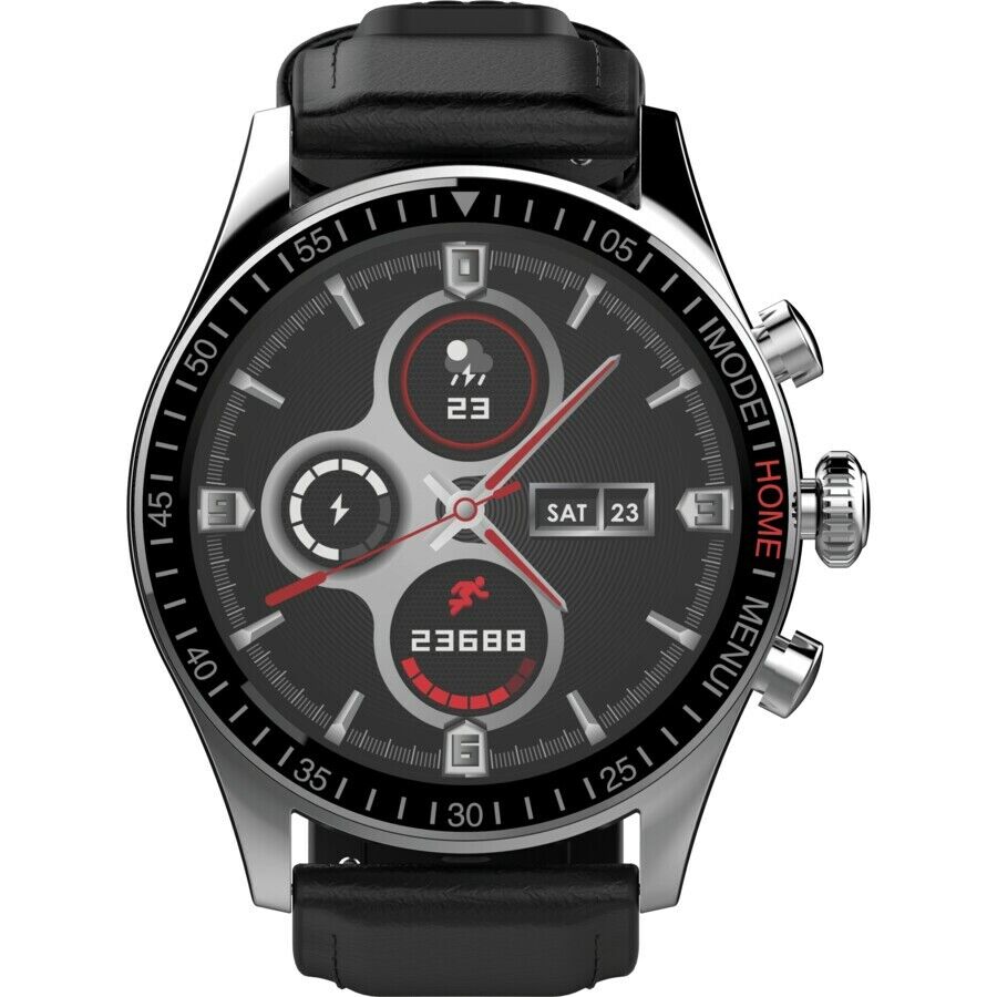 44mm AMOLED Ceramic Waterproof Smart Watch with HRM, DGTEC