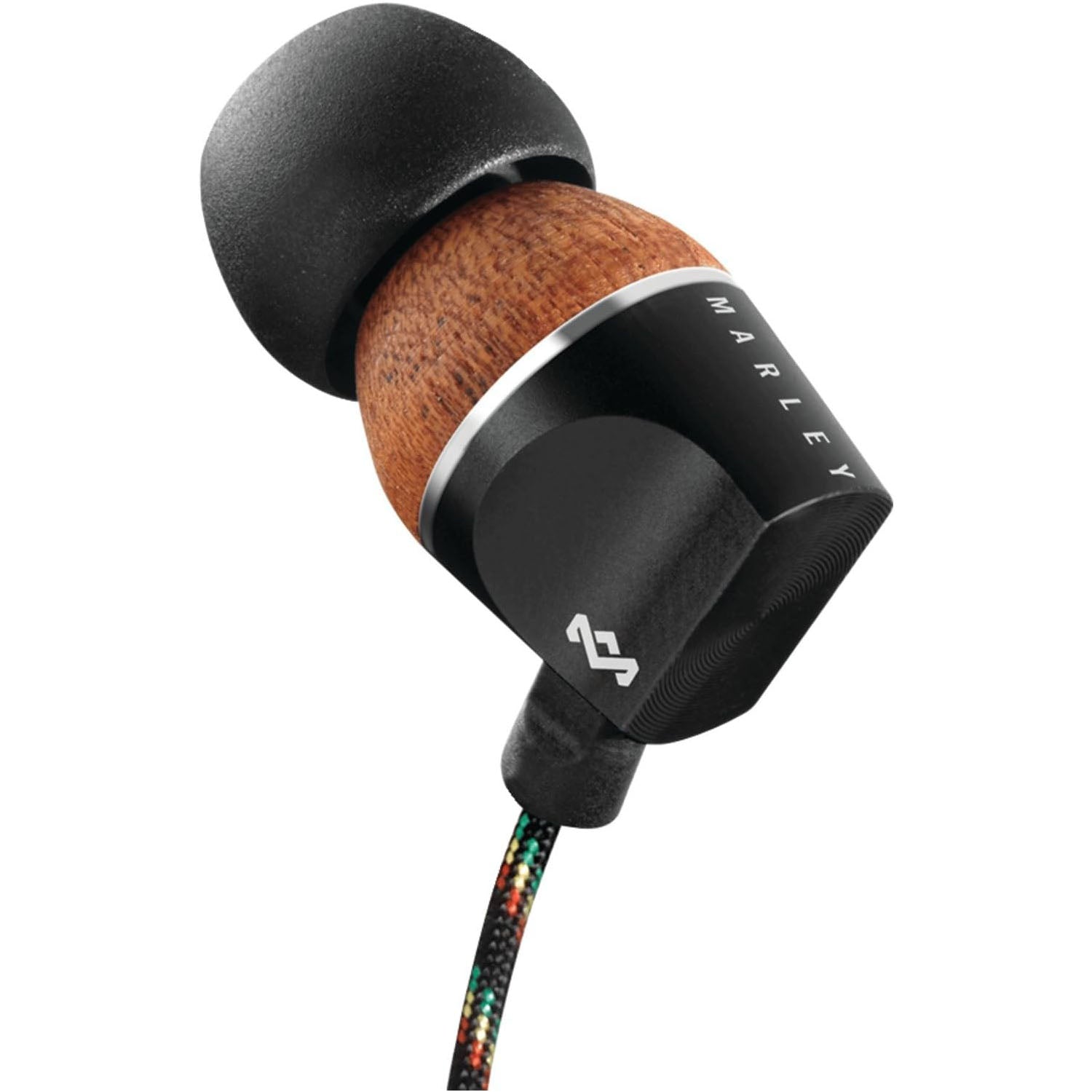 Premium Wood Wired In-Ear Headphones with Bass, House of Marley