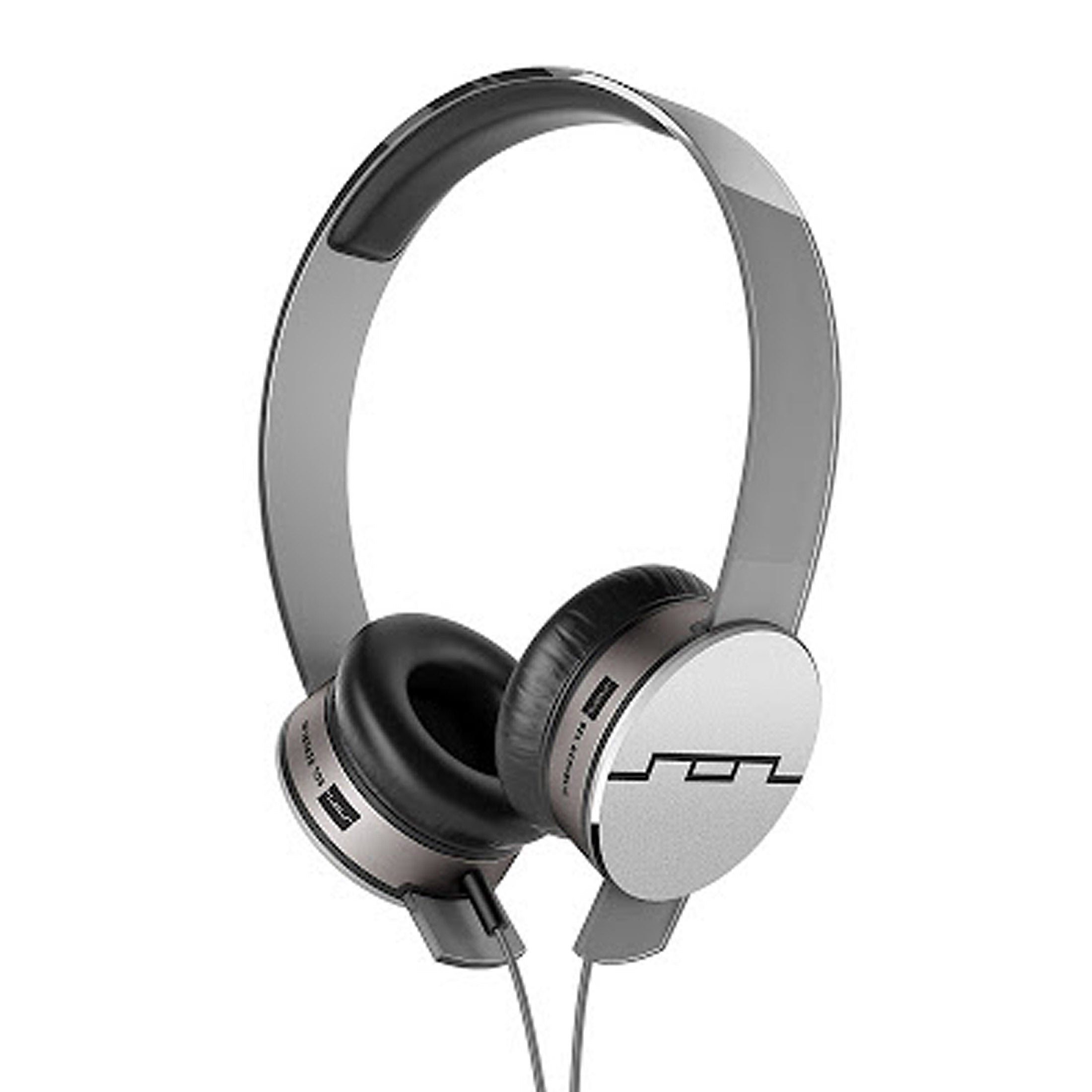 V10 Sound Engine Wired On-Ear Headphones Silver Grey SOL Republic