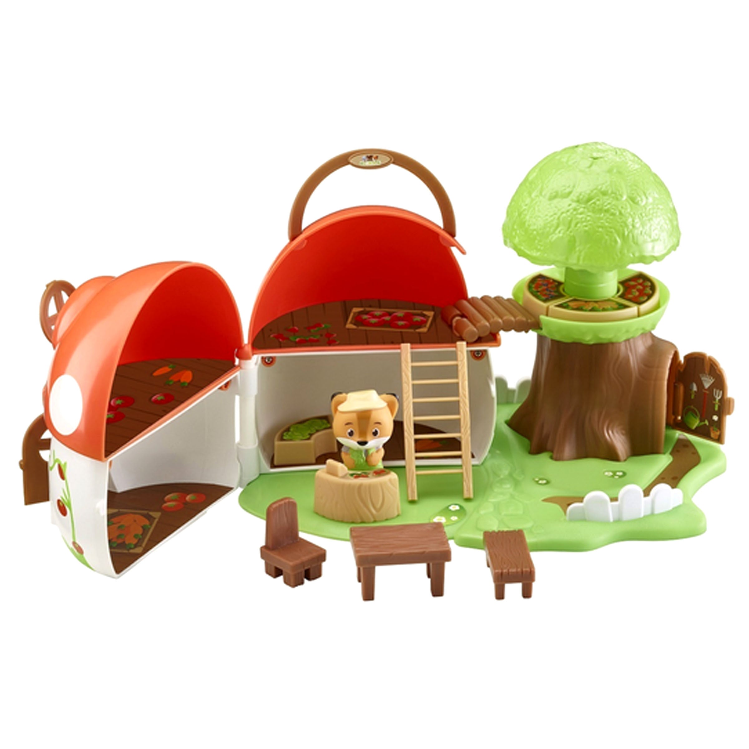 Interactive Mushroom Shop House, 9 Accessories + Figure