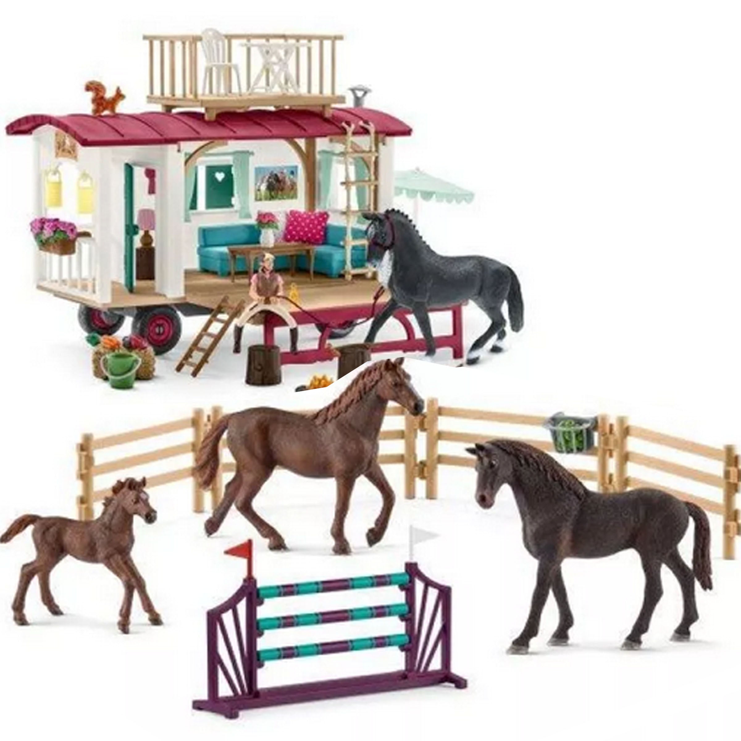 Schleich Horse Club Caravan Playset with Secret Compartment