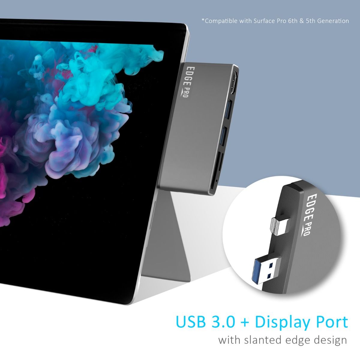 USB 3.0 Hub with HDMI, SD Reader for MS Surface Pro 5/6