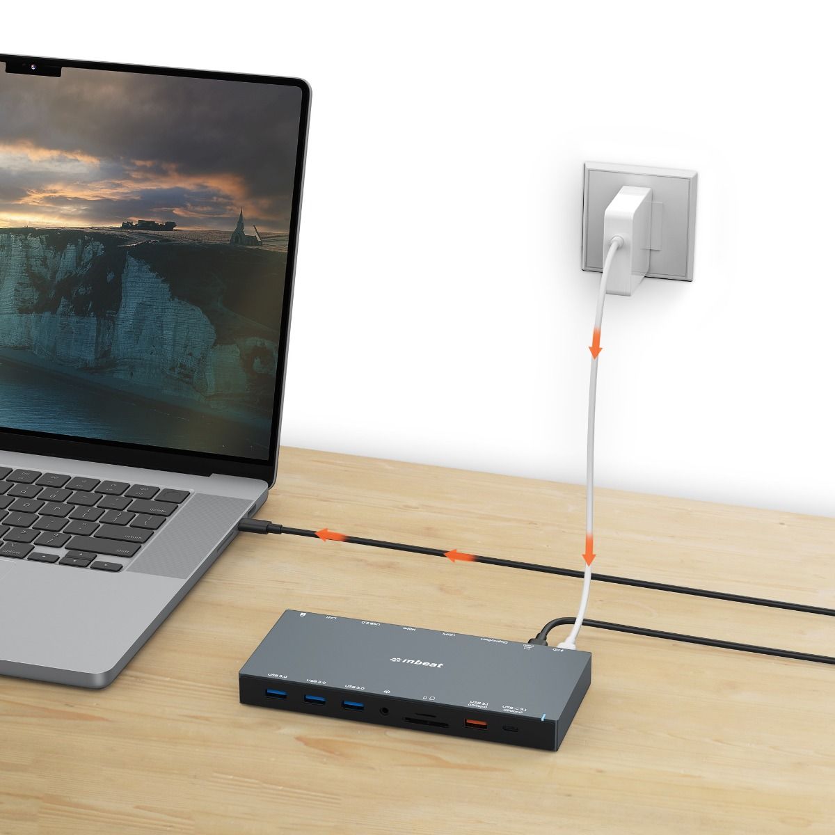 mbeat 15-in-1 Triple Display USB-C Dock 2 x HDMI & 1 x Display Port