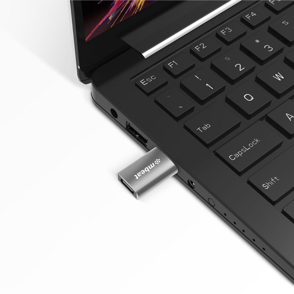 mbeat Elite USB 3.0 Male to USB-C Female Adapter - Space Grey