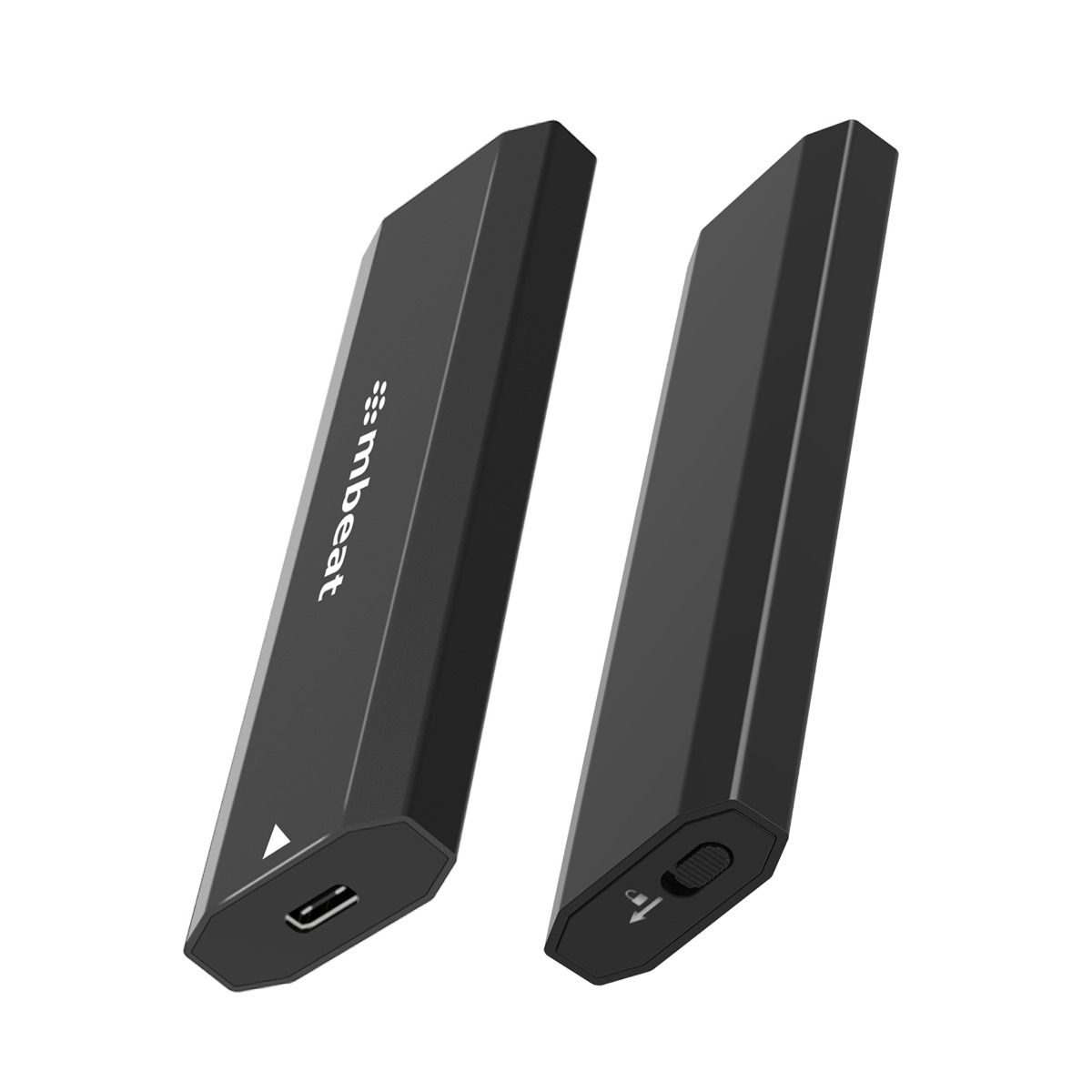 mbeat Elite USB-C to M.2 SSD Enclosure M-Key, B+M Key - Matte Black