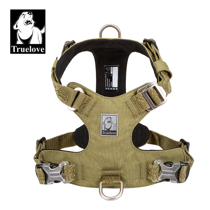 Lightweight Waterproof Dog Harness, Army Green, Large