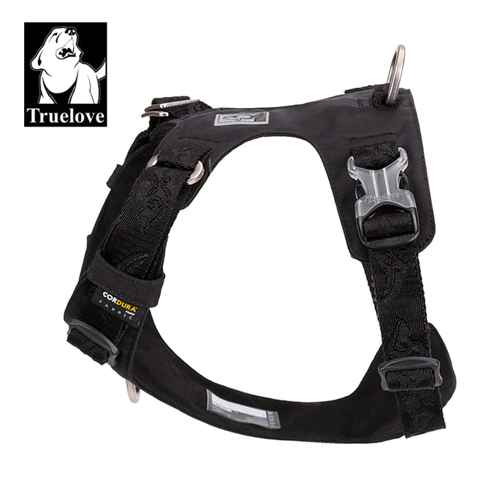 Waterproof Lightweight Tactical Dog Harness Black XS