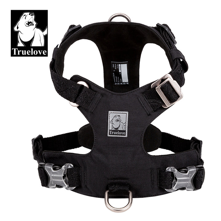 Waterproof Lightweight Tactical Dog Harness Black XS