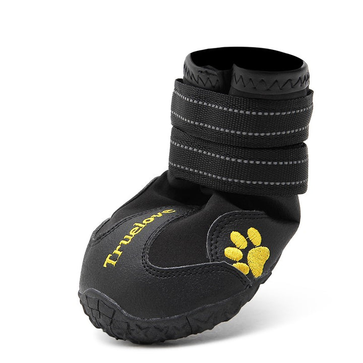 Weatherproof Doggie Shoes Black Size 1 with Reflectors