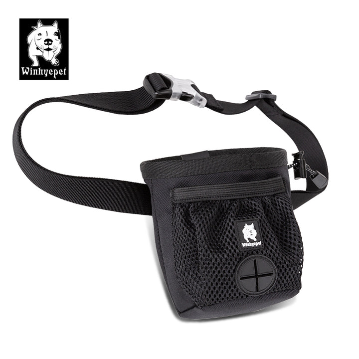 Hands-Free Training Treat Bag with Belt Clip - Whinhyepet