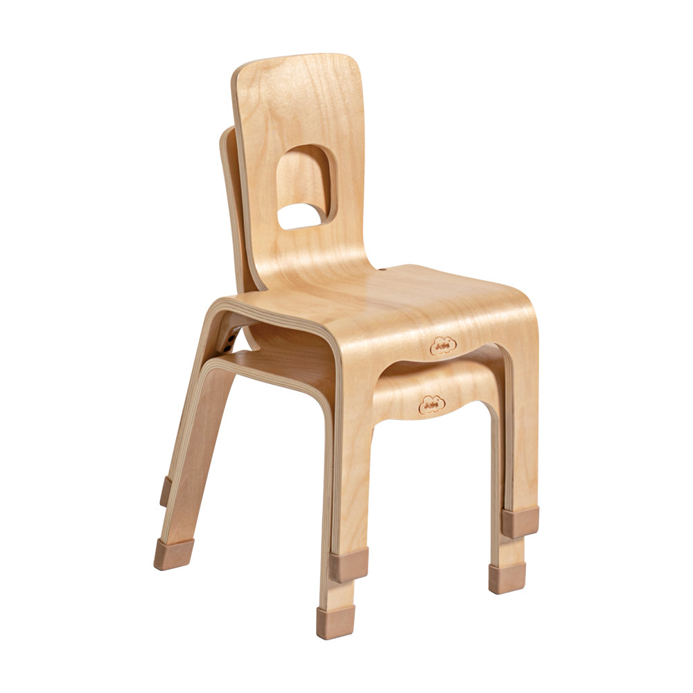 Jooyes Kids One Piece Bentwood Stackable Chair 4 Pack - H30cm