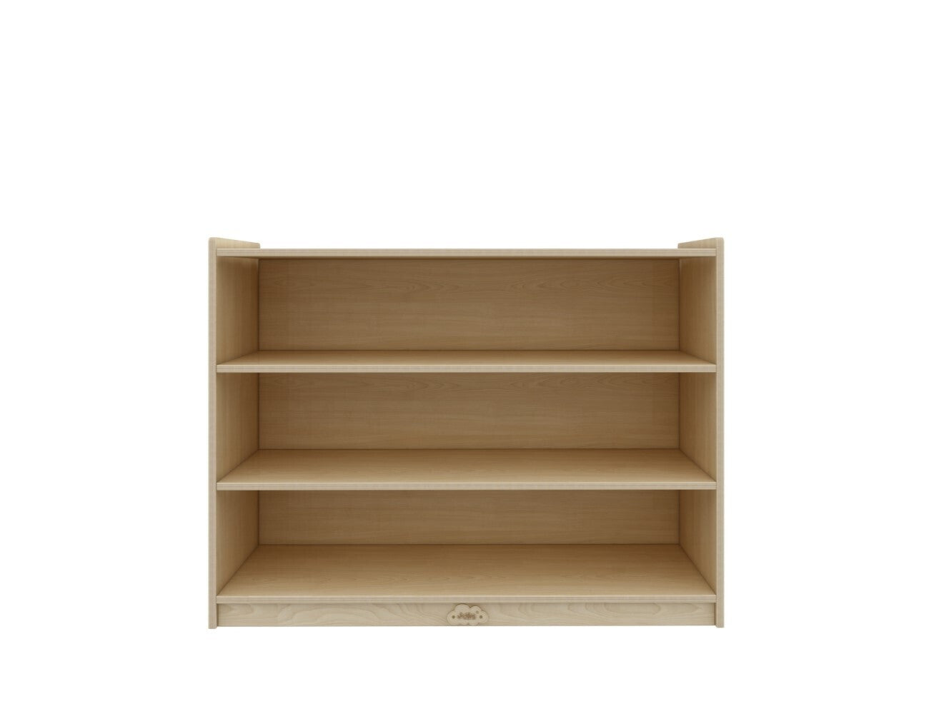 Jooyes Kids 3 Shelf Wooden Bookcase Organiser Storage - H76cm