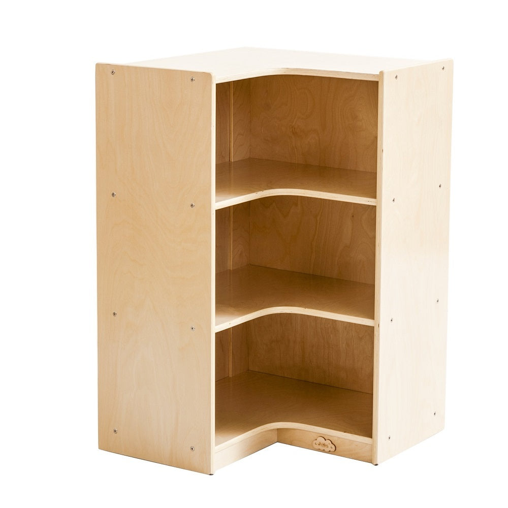 Jooyes Kids 3 Shelf Corner Storage Cabinet - H91cm