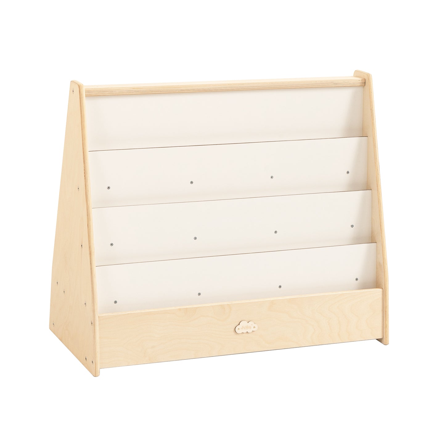 Jooyes Kids 4 Tier Wooden Display Bookcase With White Board And Storage