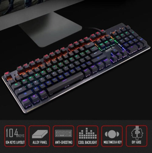 104-Key Green Shaft Backlit Mechanical Gaming Keyboard IMICE