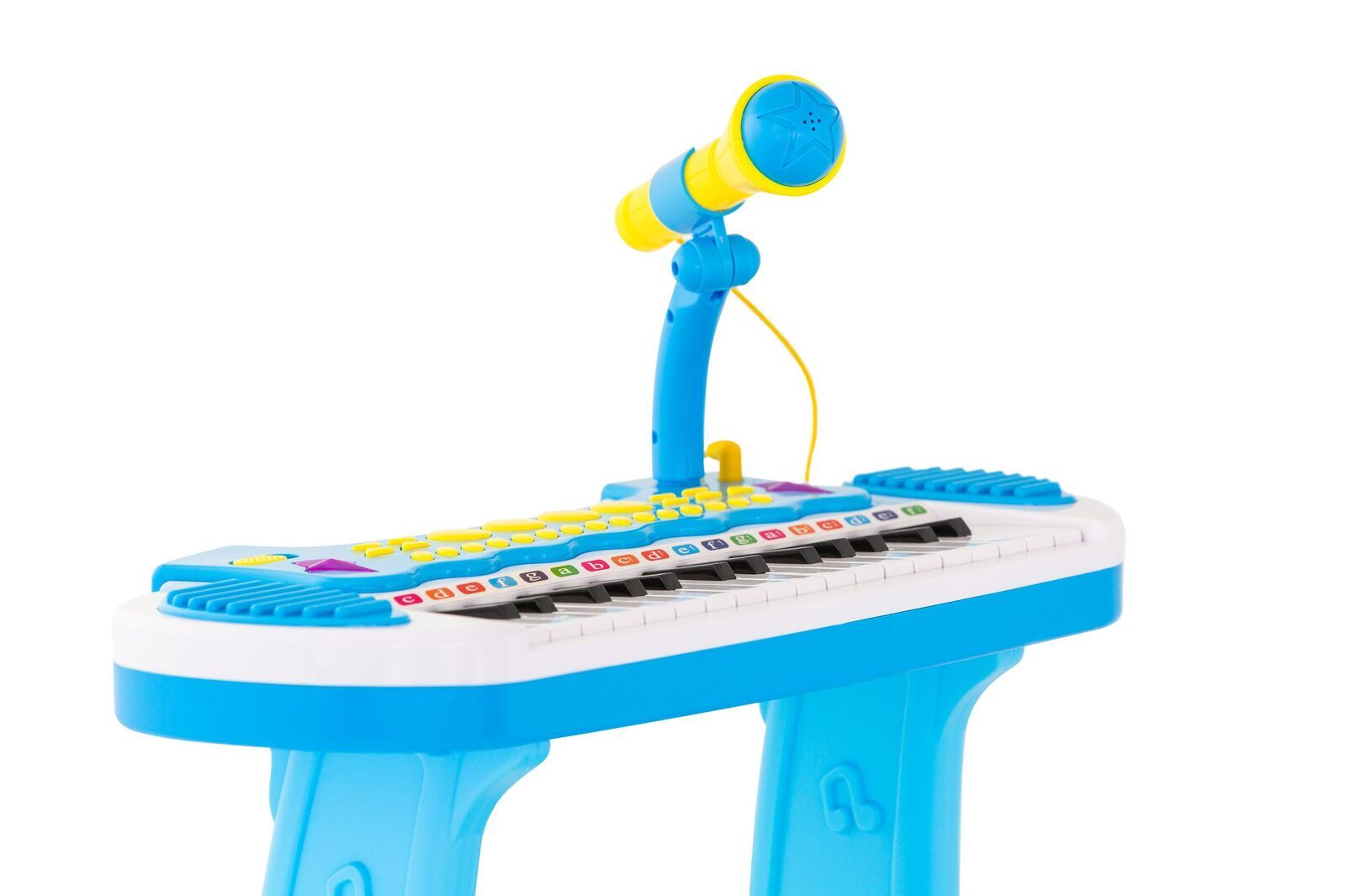 Children's Electronic Keyboard with Stand Blue Musical Instrument Toy