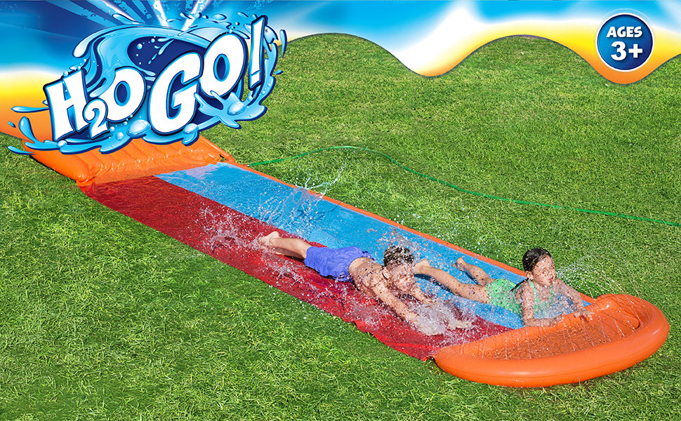 Double Inflatable Water Slide with Sprinklers - Bestway