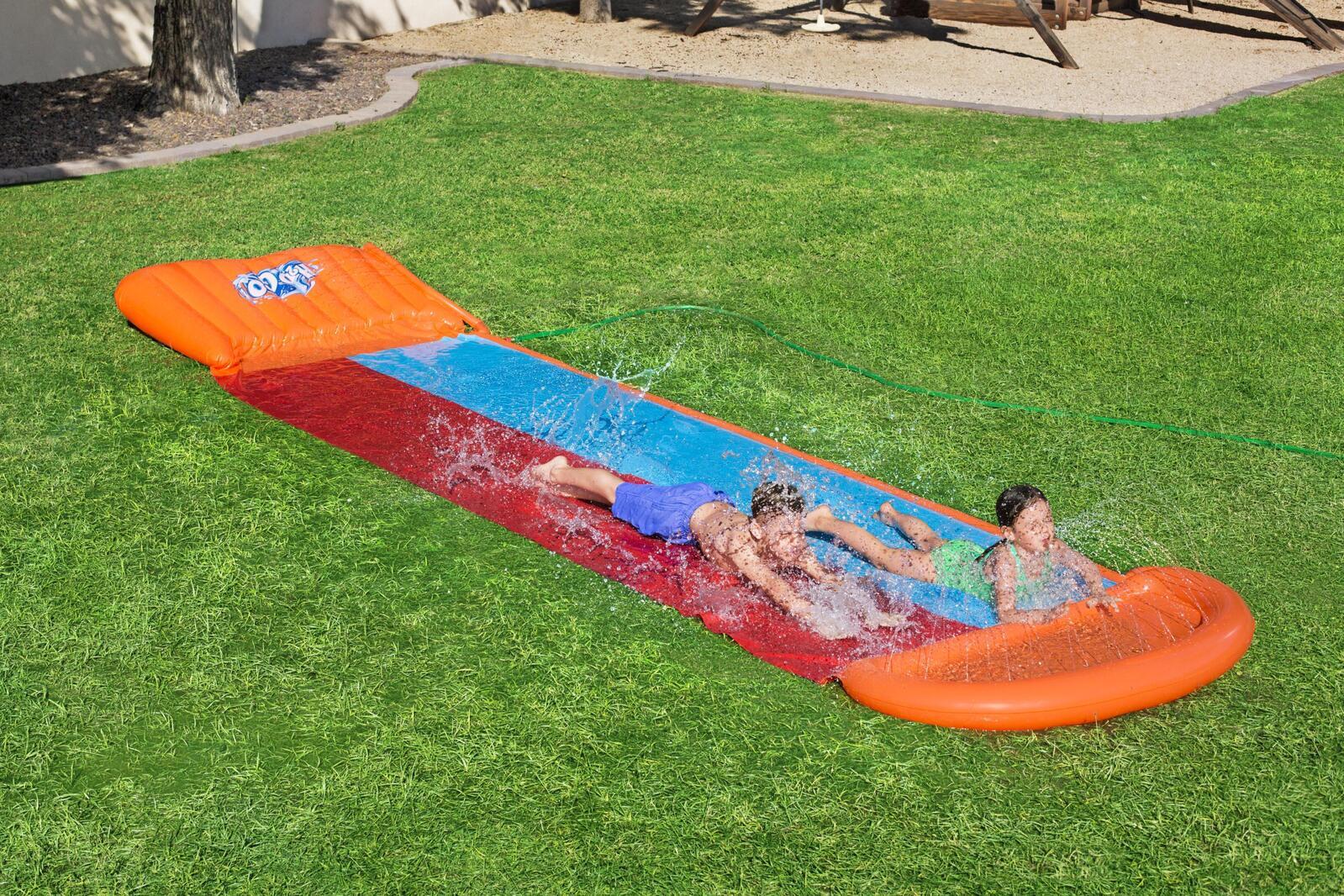 Double Inflatable Water Slide with Sprinklers - Bestway