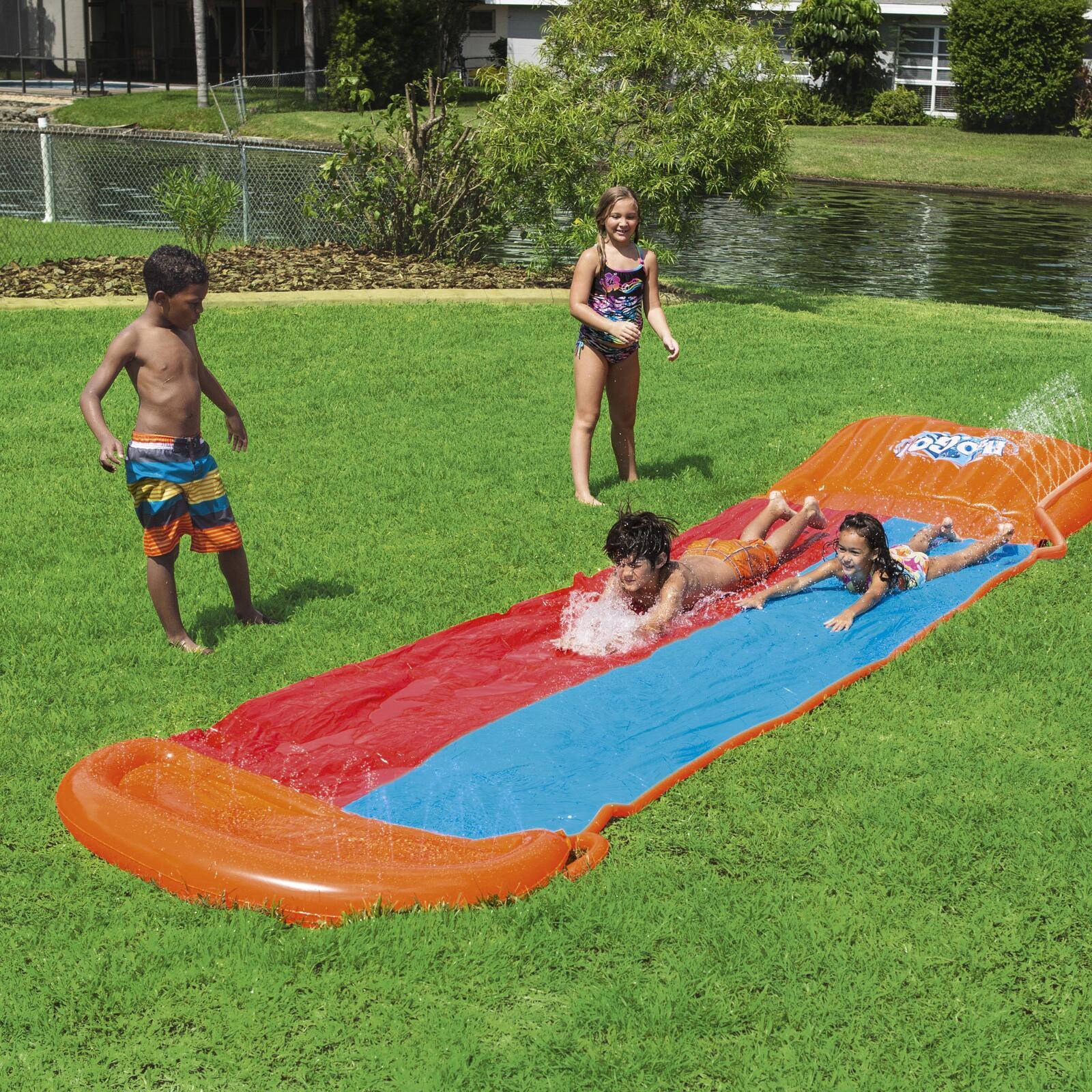 Double Inflatable Water Slide with Sprinklers - Bestway