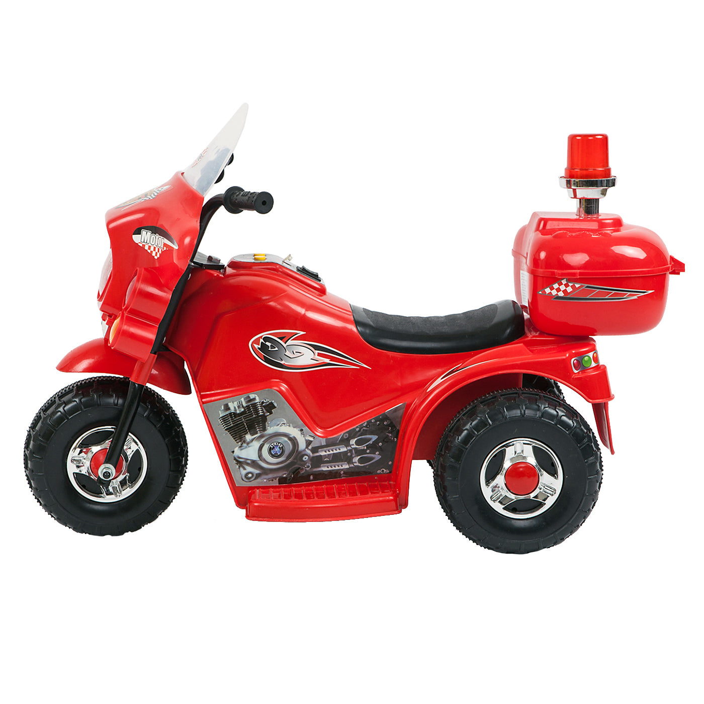 Rechargeable 6V Ride-On Motorcycle with Lights & Sounds