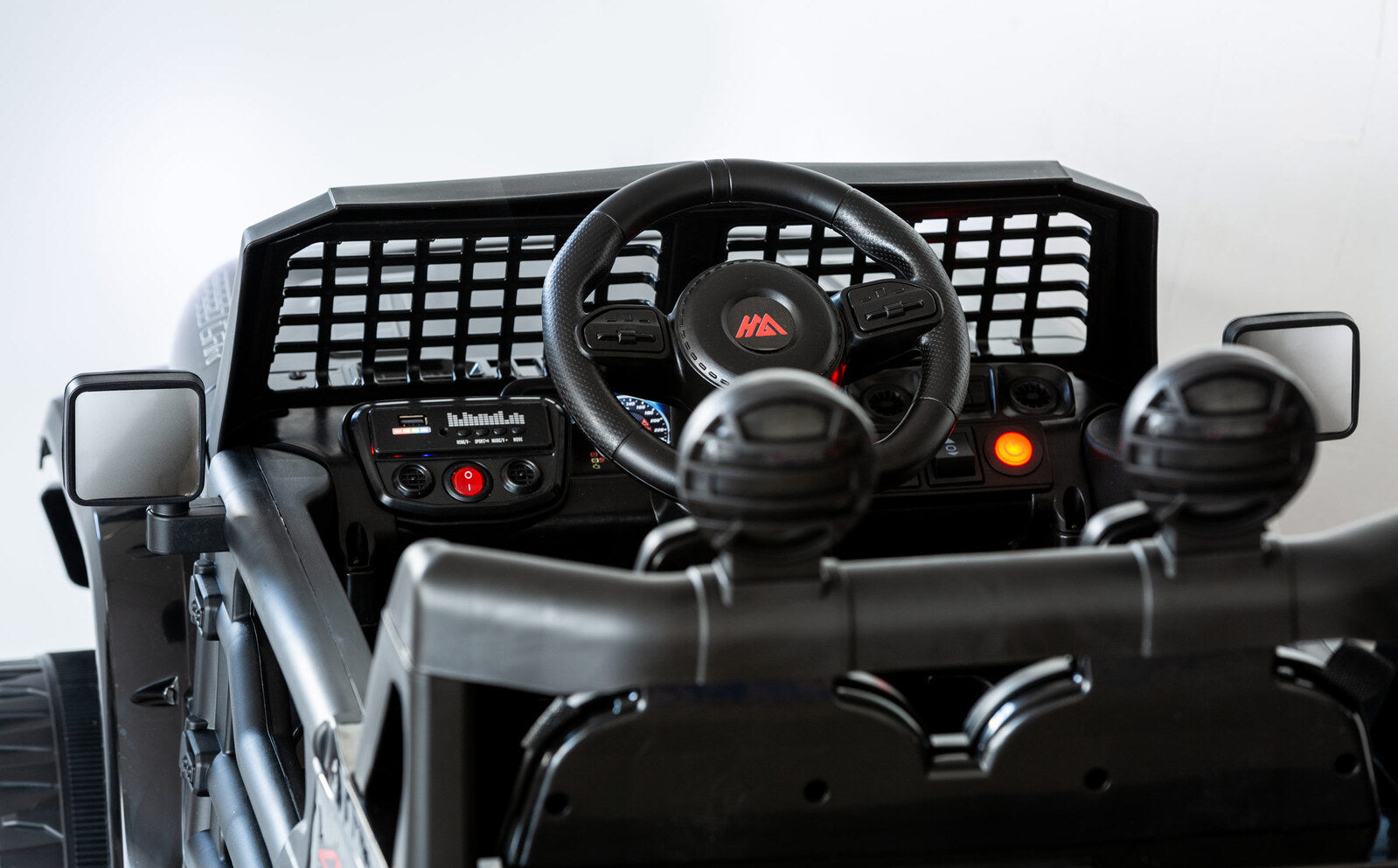 Jeep Inspired Remote Controlled Ride-on Electric Car Black