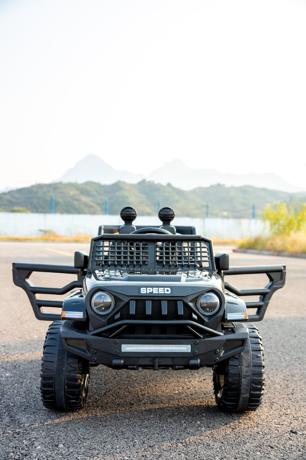 Jeep Inspired Remote Controlled Ride-on Electric Car Black
