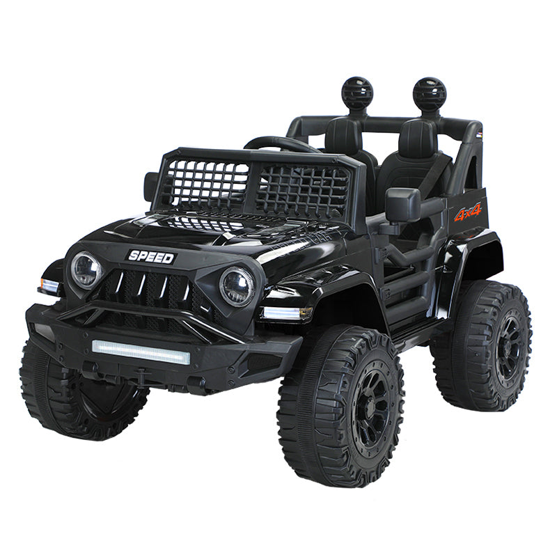 Jeep Inspired Remote Controlled Ride-on Electric Car Black