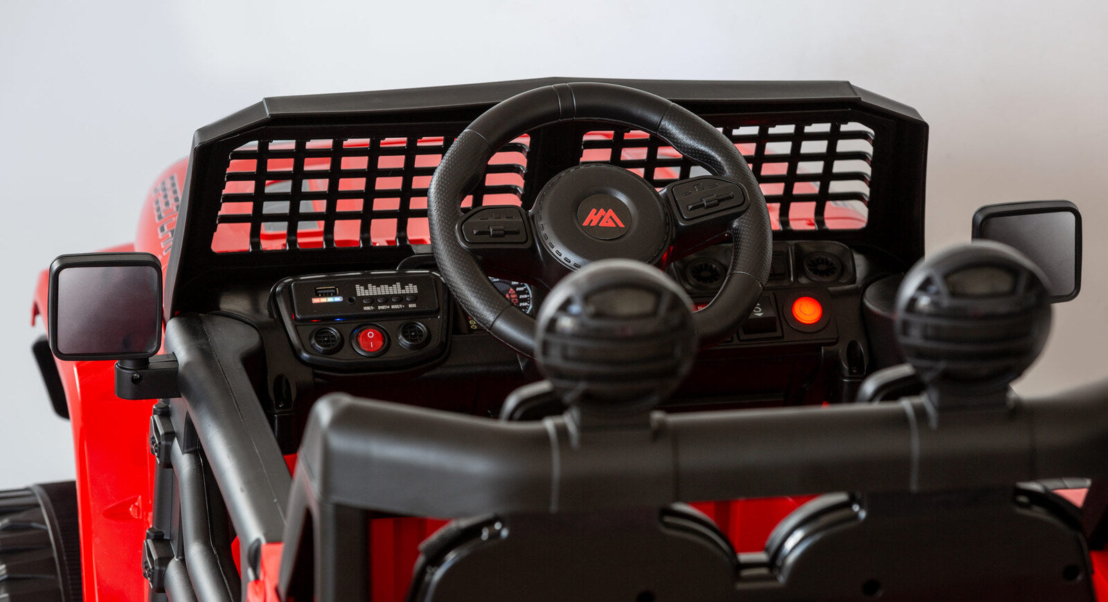 Jeep Inspired Remote Controlled Ride-on Electric Car Red