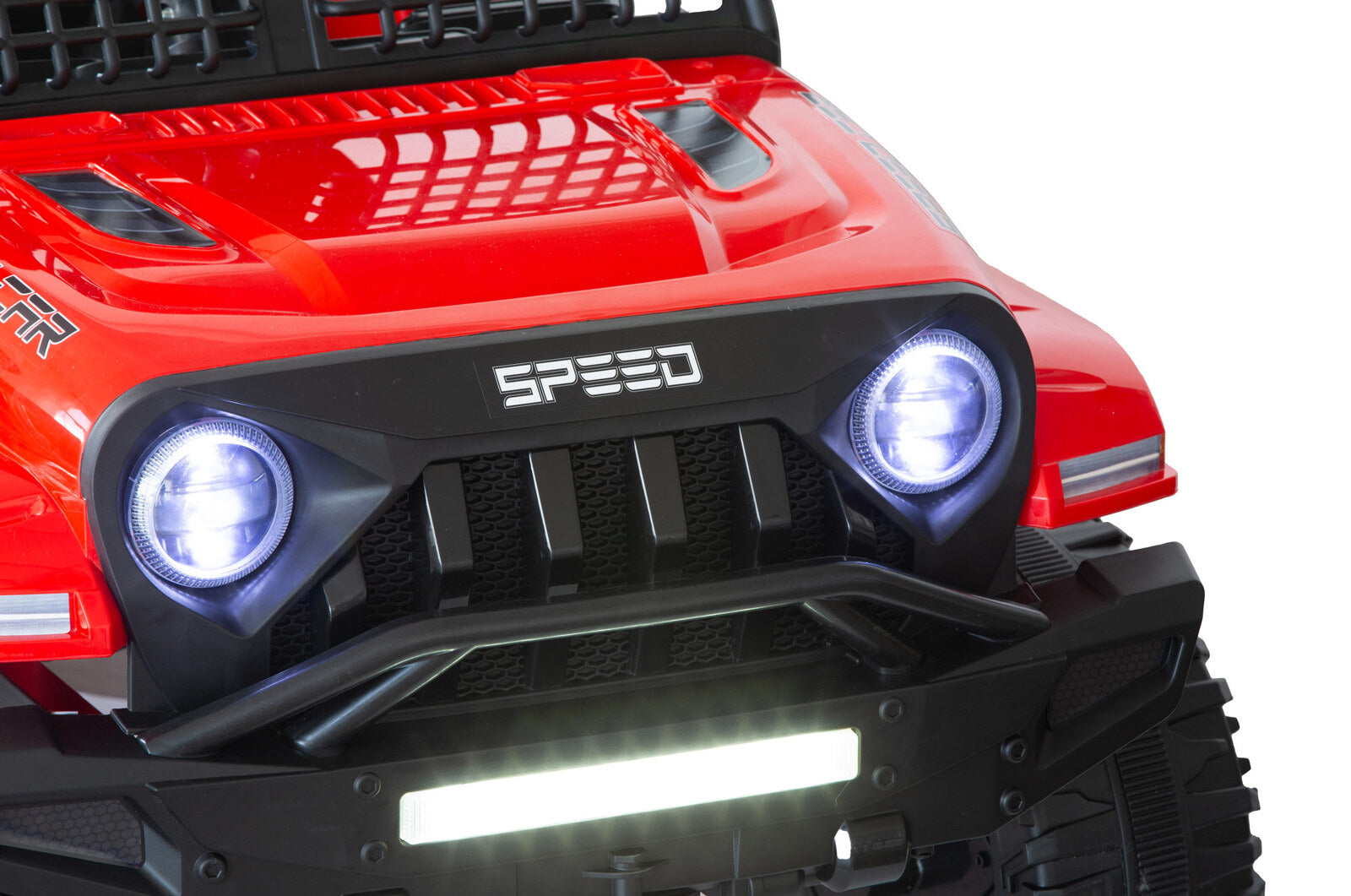 Jeep Inspired Remote Controlled Ride-on Electric Car Red