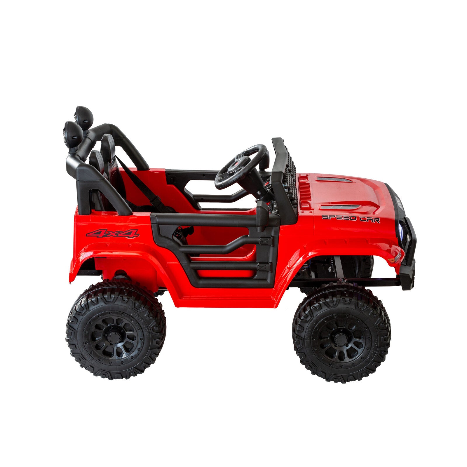 Jeep Inspired Remote Controlled Ride-on Electric Car Red