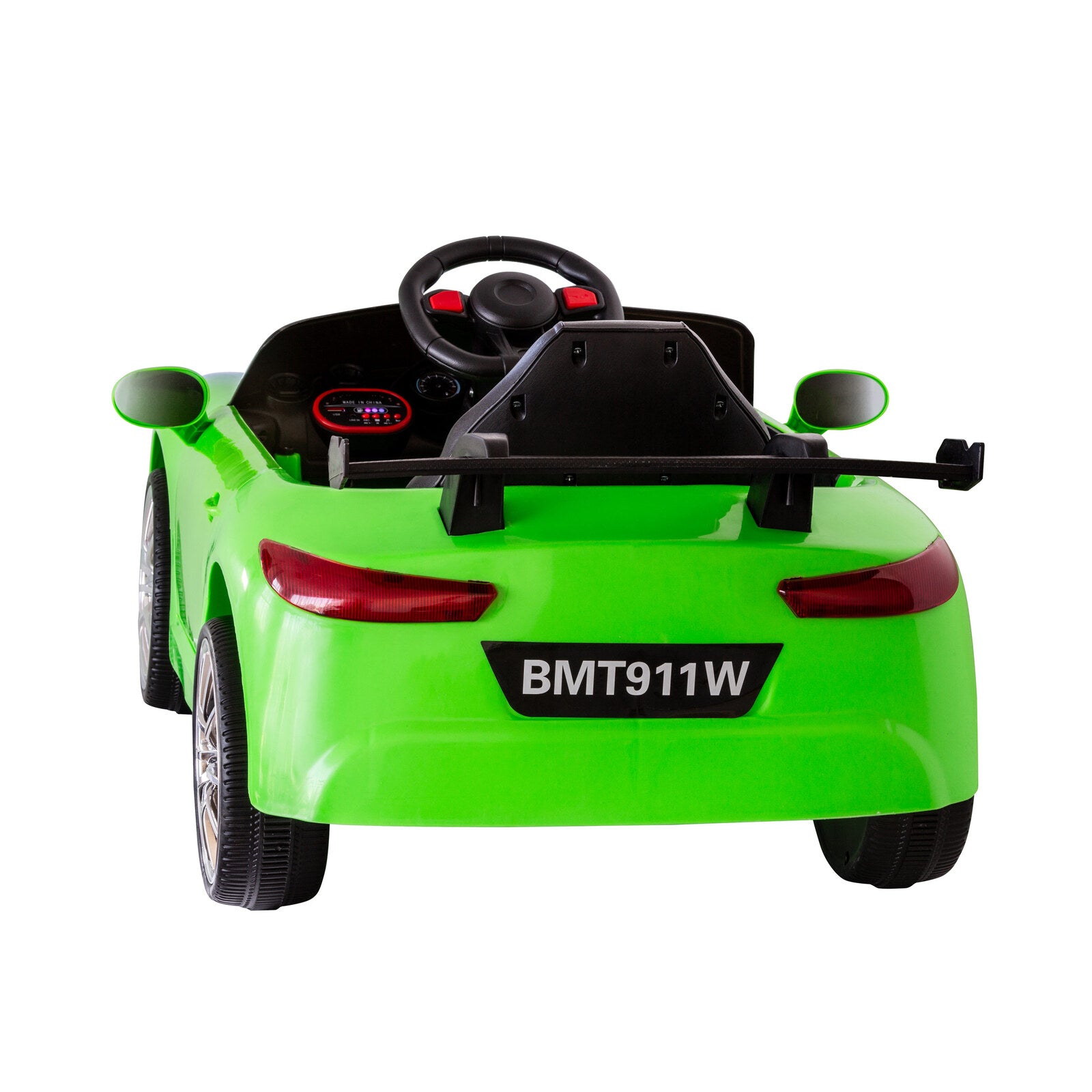 Porsche-inspired Design Ride-on Green Electric Car with Parental Remote Control