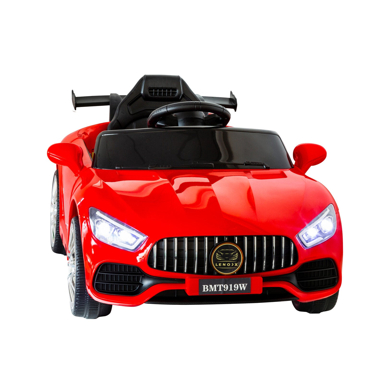Mercedes-inspired Design Ride-on Red Electric Car with Parental Remote Control