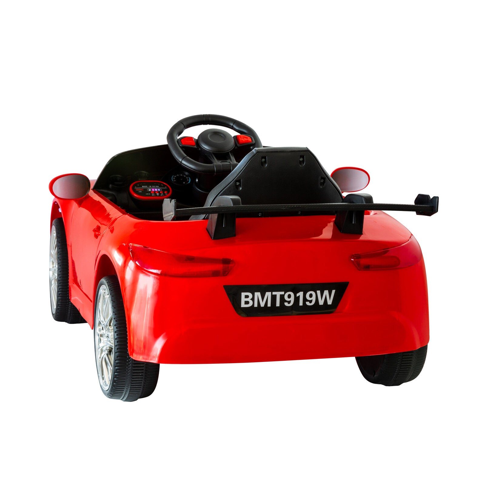 Mercedes-inspired Design Ride-on Red Electric Car with Parental Remote Control