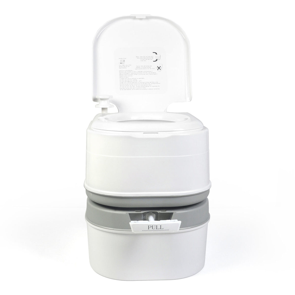 24L Portable Camping, Caravanning Toilet with Odour-Resistant Seal