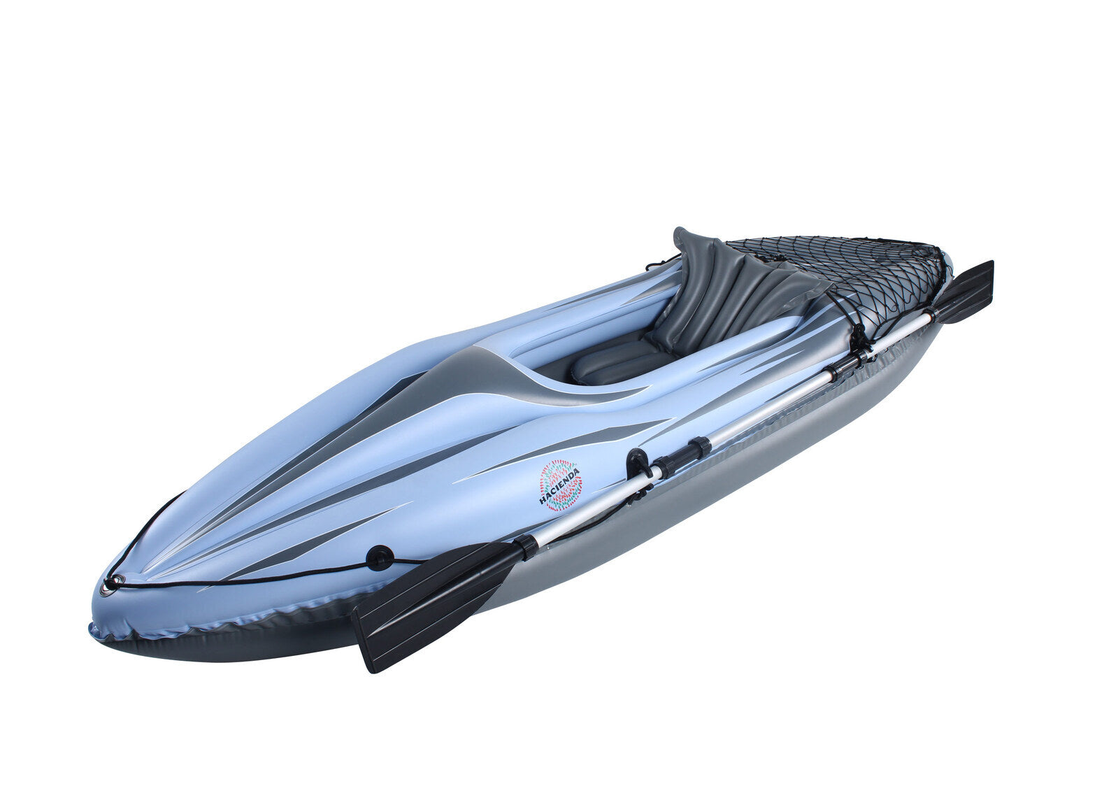 Lightweight Inflatable 1-Person Kayak, PVC, 100kg Capacity