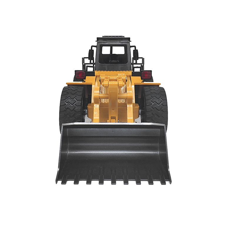 Remote Control Model Bulldozer Truck Yellow , Driving Cab and Scoop