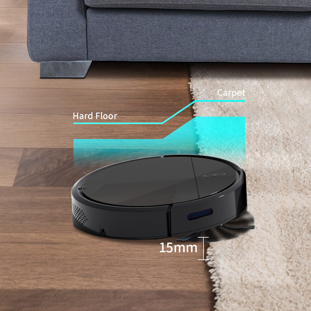 1800Pa Suction Robot Vacuum & Mop with HEPA Filter, 4400mAh Battery