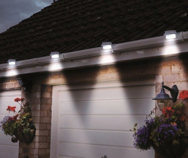 Solar Multipurpose Light 1-Piece, White w/ Screw & Mount, Energy-Saving