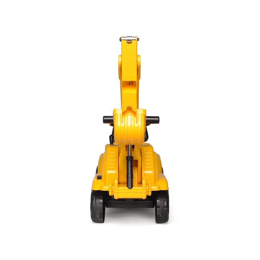 Ride-on Children's Excavator Yellow w/ Dual Operation Levers to Scoop