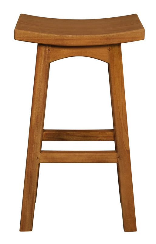 Tokyo Solid Mahogany Timber Barstool Light Pecan