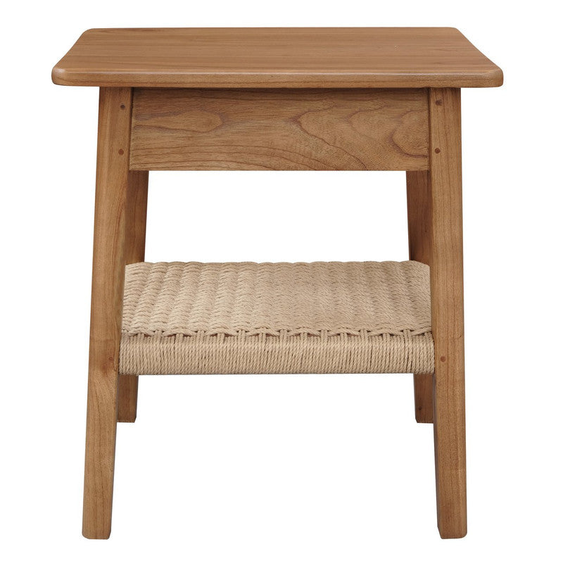 Kelly 1-Drawer Bedside Table Almond