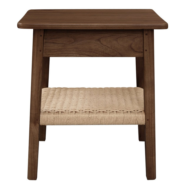 Kelly 1-Drawer Bedside Table Walnut