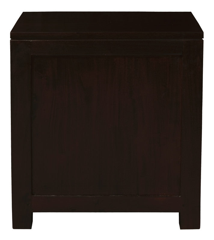 Amsterdam 2 Drawer Bedside Table Chocolate