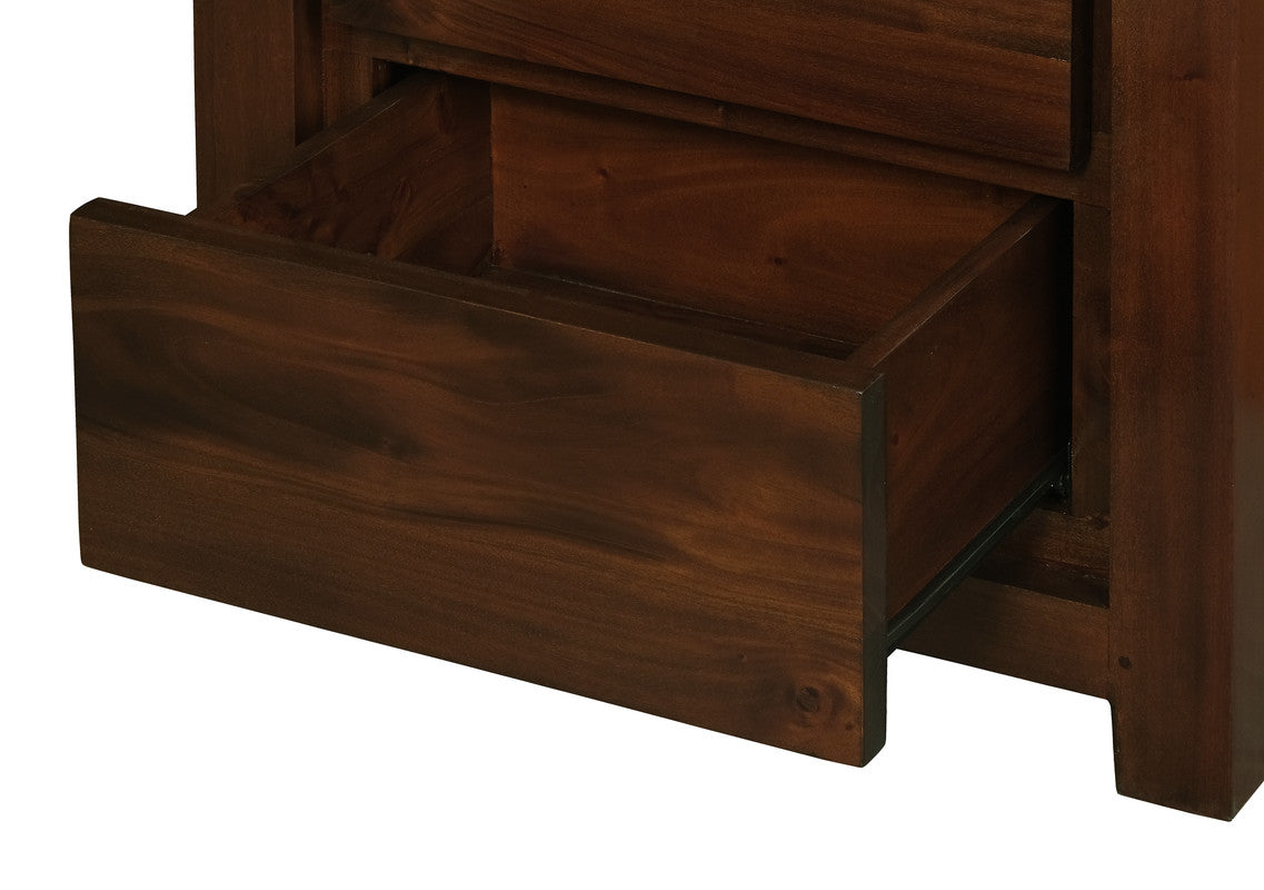 Amsterdam 2 Drawer Bedside Table Mahogany