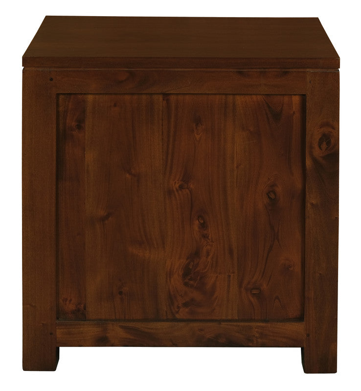 Amsterdam 2 Drawer Bedside Table Mahogany