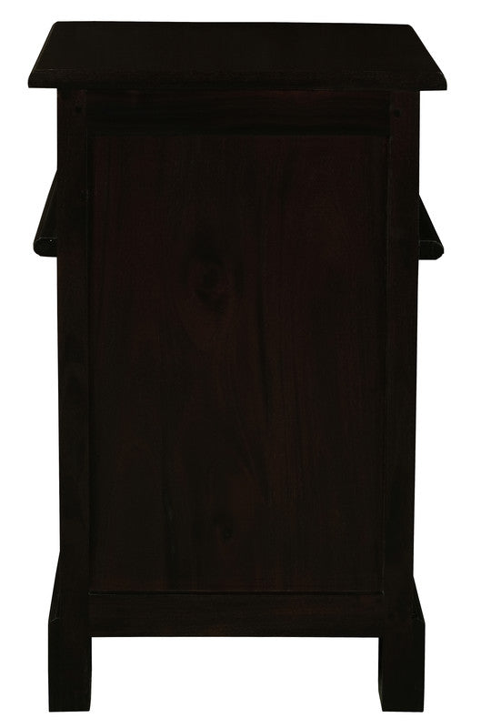 Tasmania 1 Solid Door 1 Drawer Bedside Chocolate